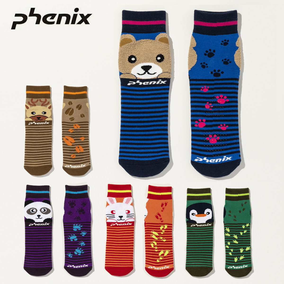 PHENIX〔袜子 儿童 少年〕＜2027＞ESB26SO80 / CHARACTER TUBE SKI SOCKS