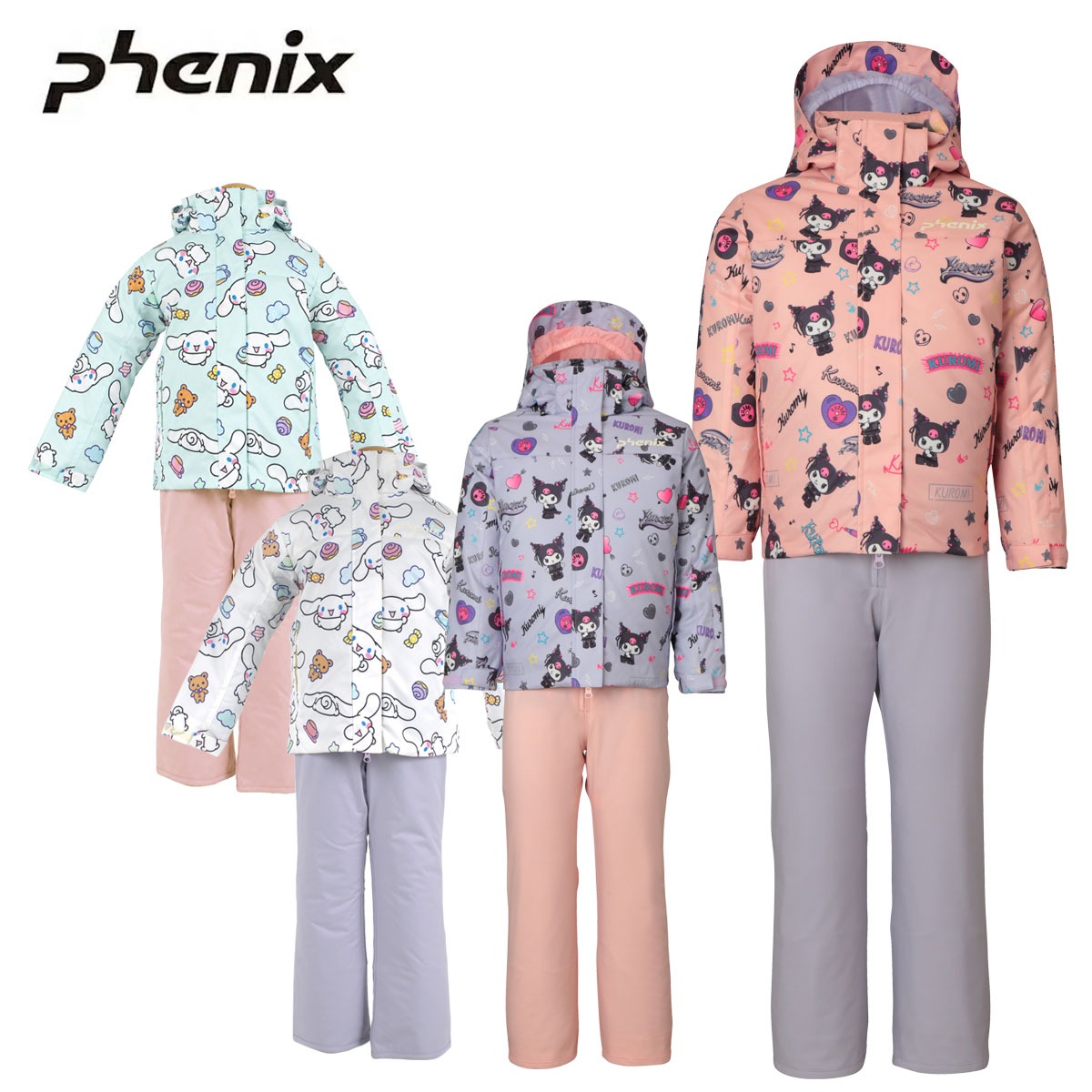 PHENIX〔滑雪服上下套装 儿童 少年〕＜2027＞ESG262P92 / PHENIX X SANRIO JUNIOR TWO-PIECE