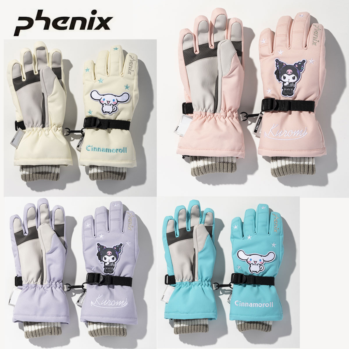 PHENIX〔滑雪手套 儿童 少年〕＜2027＞ESG26GL93 / PHENIX X SANRIO JUNIOR GLOVES