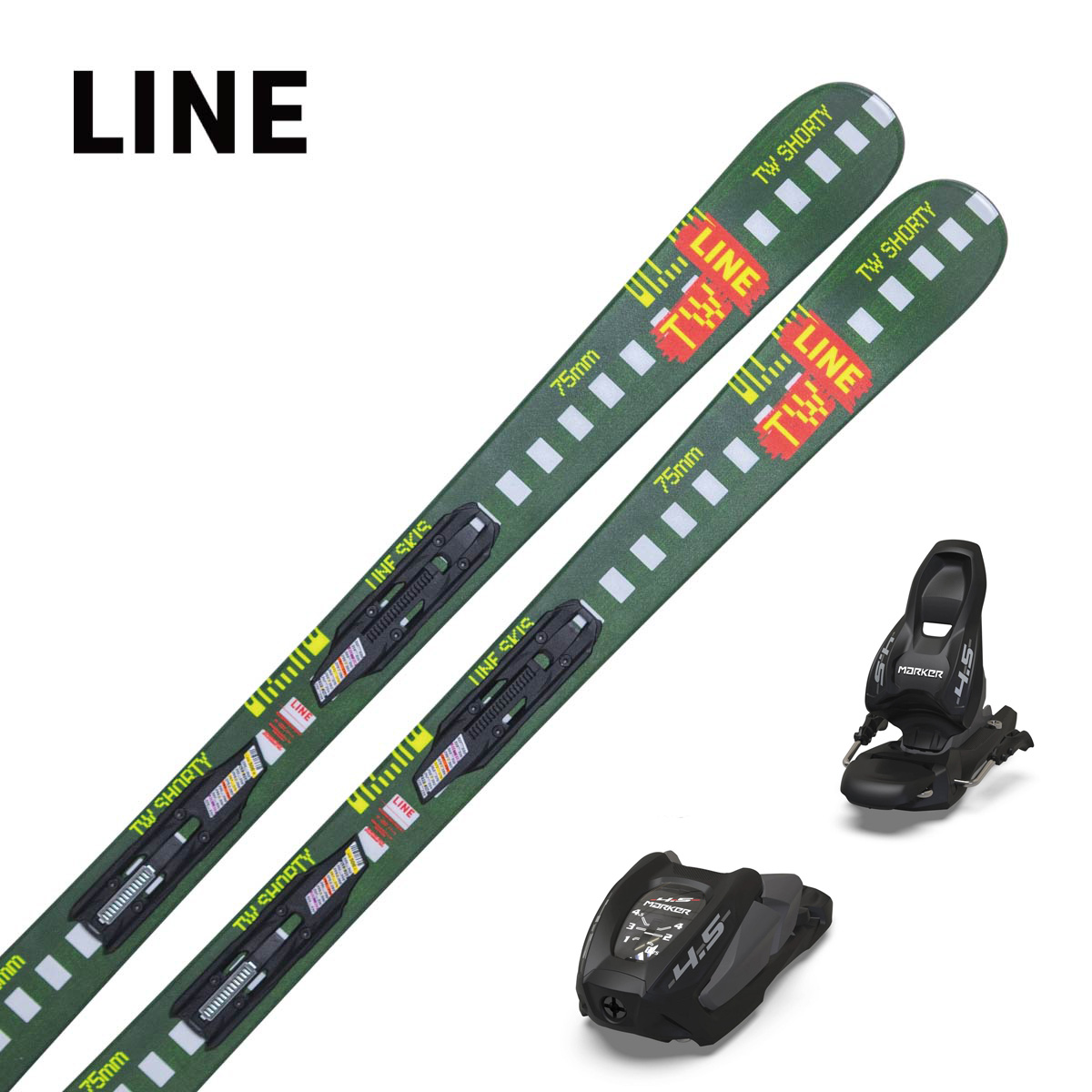 〔AA〕LINE〔Freedide Skis〕＜2026＞WALLISCH SHORTY + FDT 4.5 BLACK S 70MM / LN25101200 P /