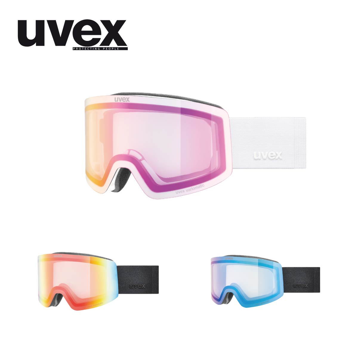 【新款预售】UVEX〔滑雪镜〕＜2027＞provoqe V【Dimming】【Mirror】【eyeglass compatible】