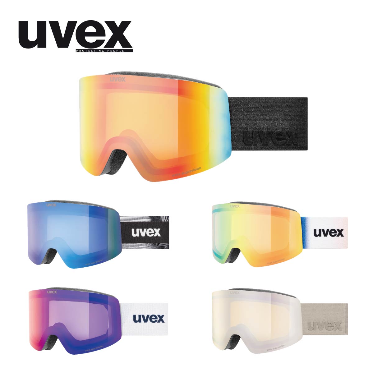 【新款预售】UVEX〔滑雪镜〕＜2027＞uvex provoqe FM / 550682【Mirror】【可卡近视镜】