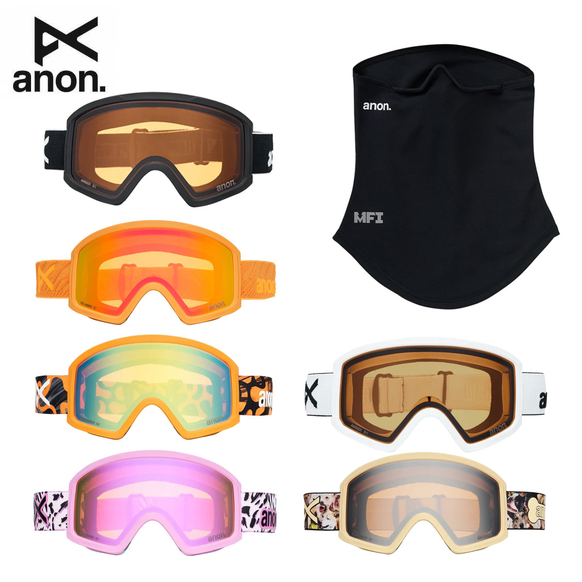ANON〔滑雪鏡 兒童 少年〕＜2027＞TRACKER 2.0 GOGGLES + MFI FACE MASK / 222551