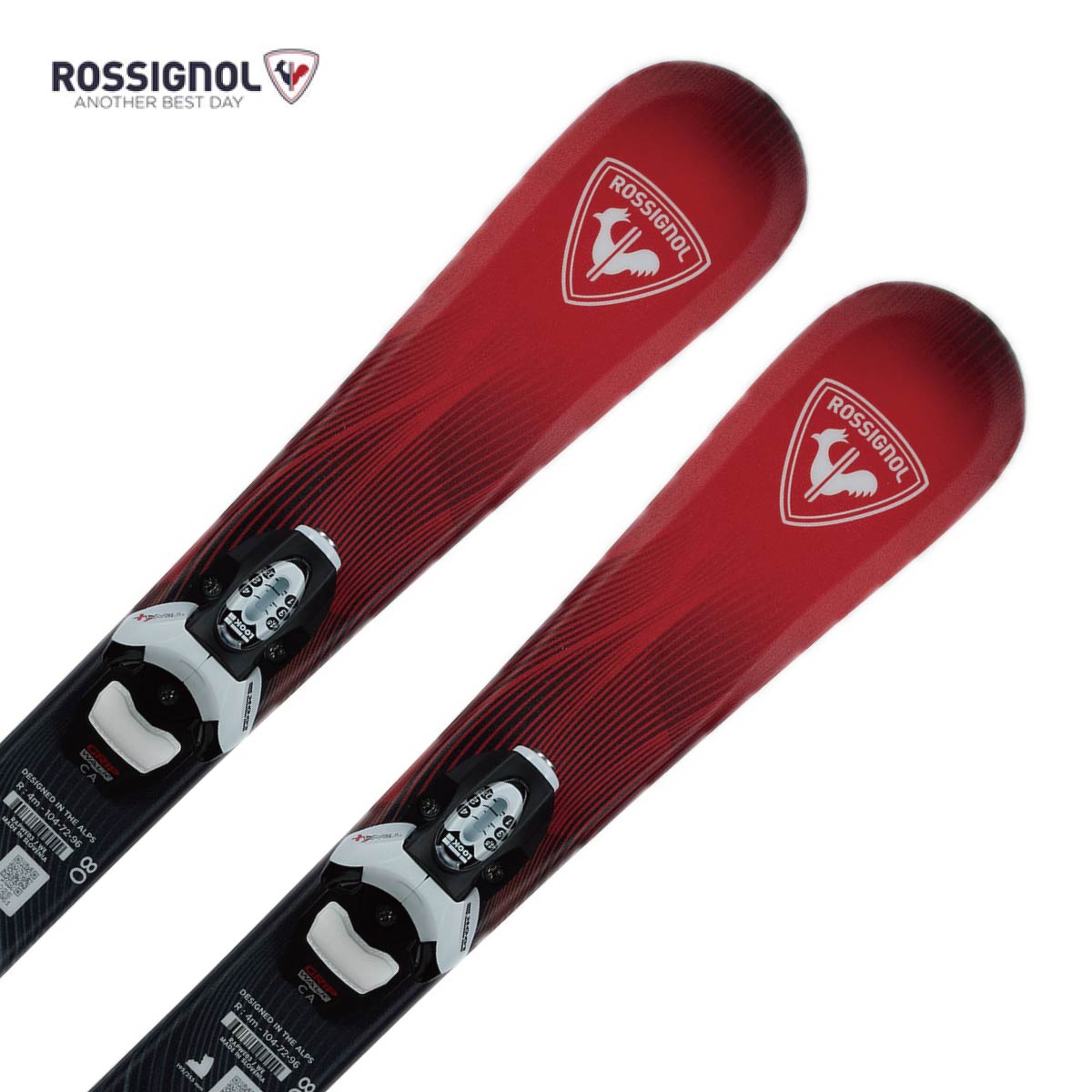【新款预售】ROSSIGNOL〔滑雪板 儿童 少年〕＜2027＞HERO KID PRE-DRILLED + TEAM 4 GW B76 BLACK / RAPWE03-0