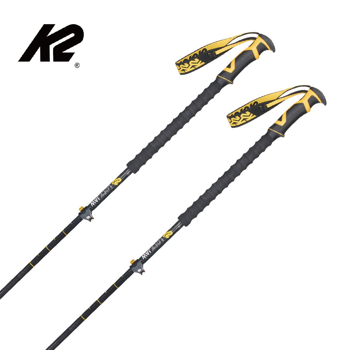 【新款預售】K2〔滑雪杖 伸縮可調節式〕＜2027＞LOCKJAW CARBON PLUS / S2209001010 /
