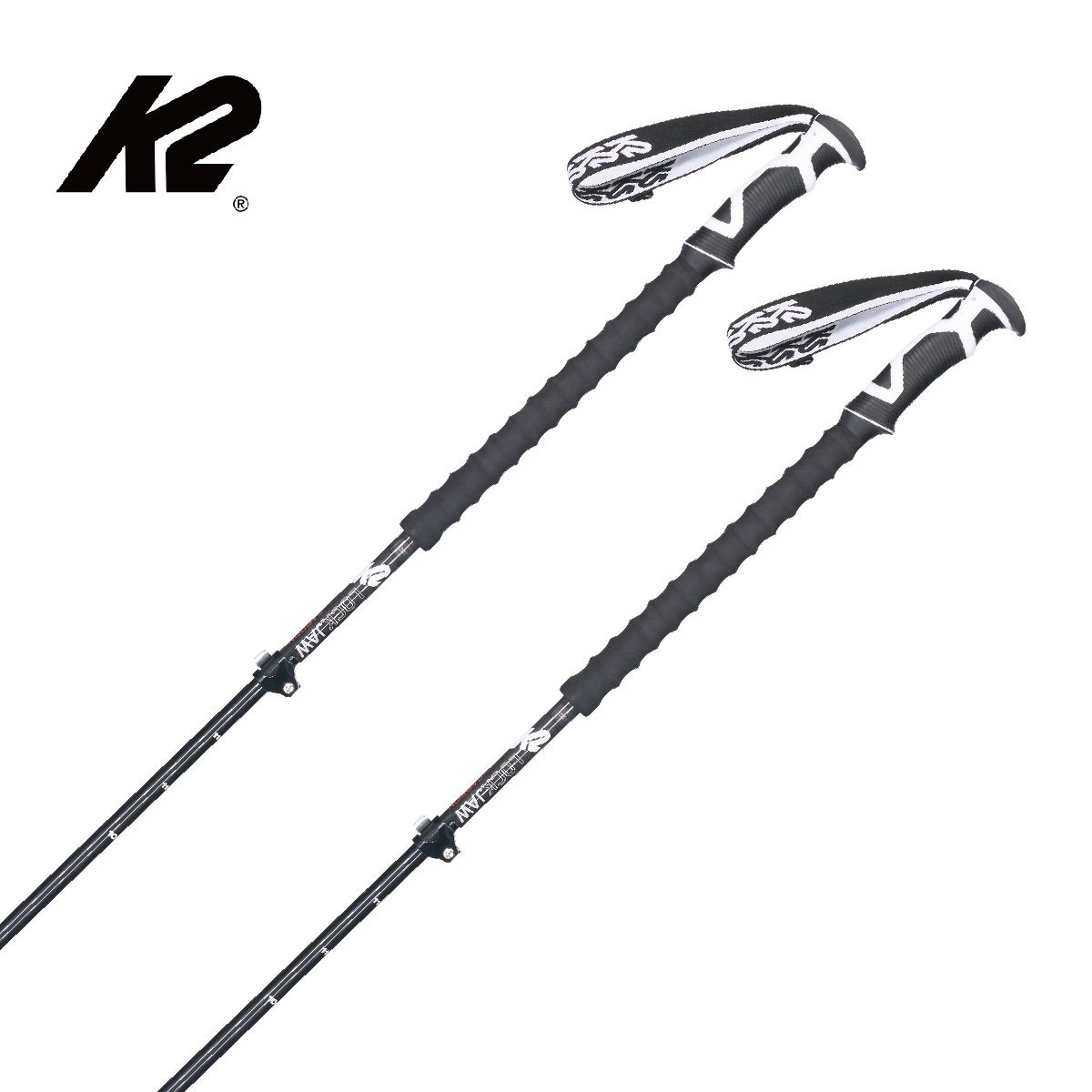 【新款預售】K2〔滑雪杖 伸縮可調節式〕＜2027＞LOCKJAW CARBON / S2209002011