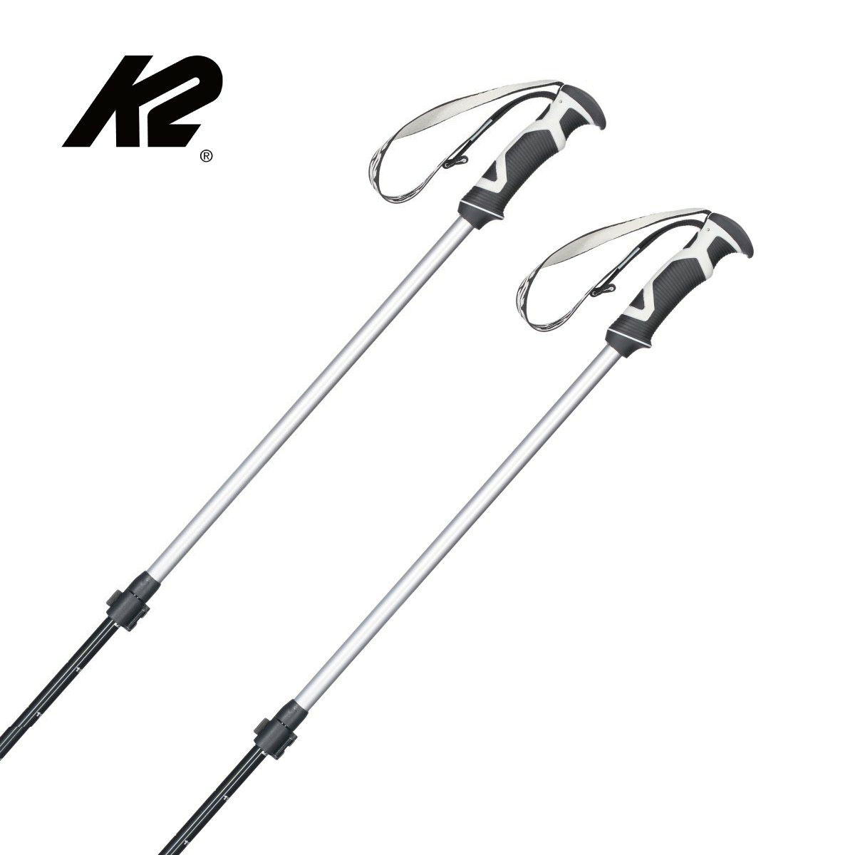 【新款預售】K2〔滑雪杖 伸縮可調節式〕＜2027＞LOCKJAW ALU / S2209003010 /