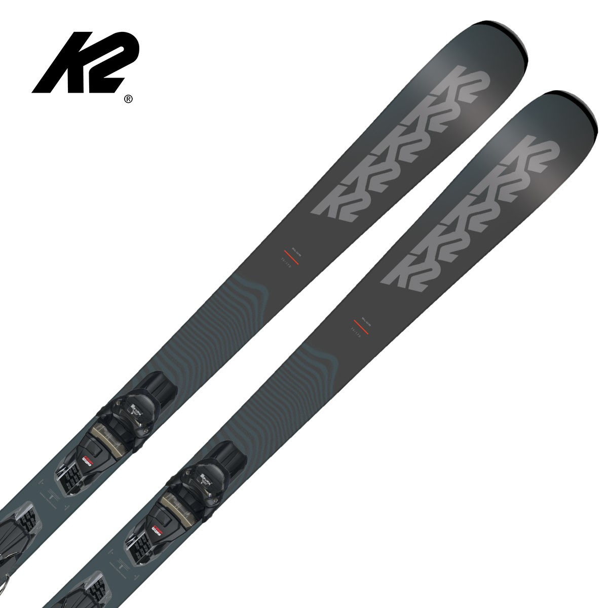 【新款预售】【特殊原因不能发中国】K2〔全能型滑雪板〕＜2027＞BLUR 76 + M3 10 COMPACT QC:BLACK / KS25127900