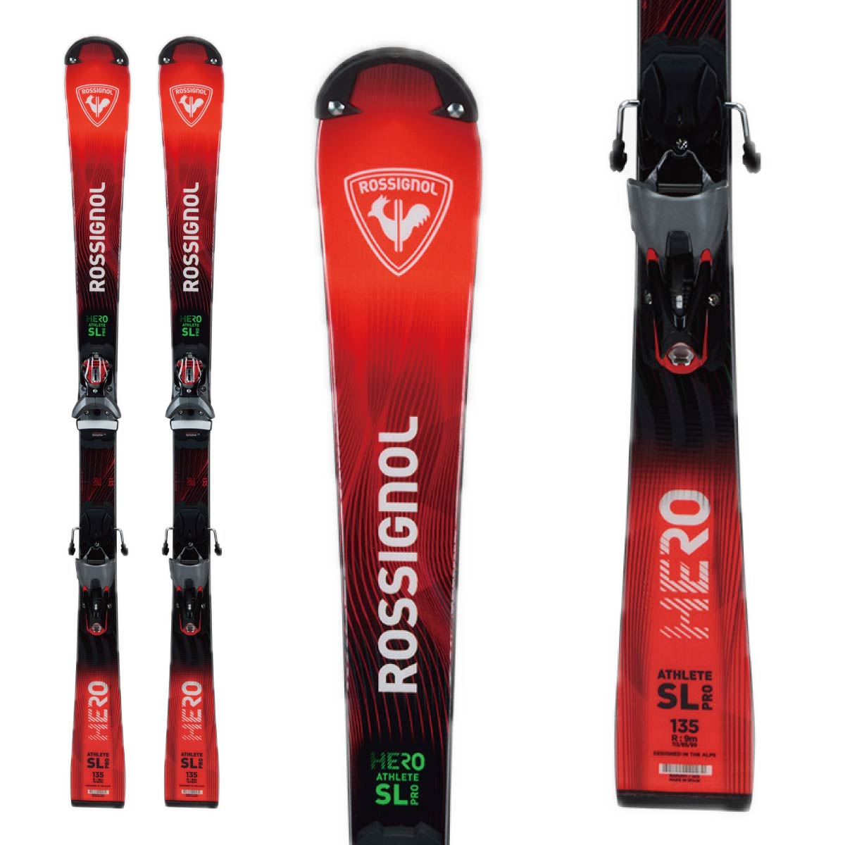 美品_ジュニア競技用_Rossignol 8SV _165cm ROSSIGNOL〔竞技滑雪板儿童少年〕＜2027＞HERO ATHLETE SL PRO 128-149