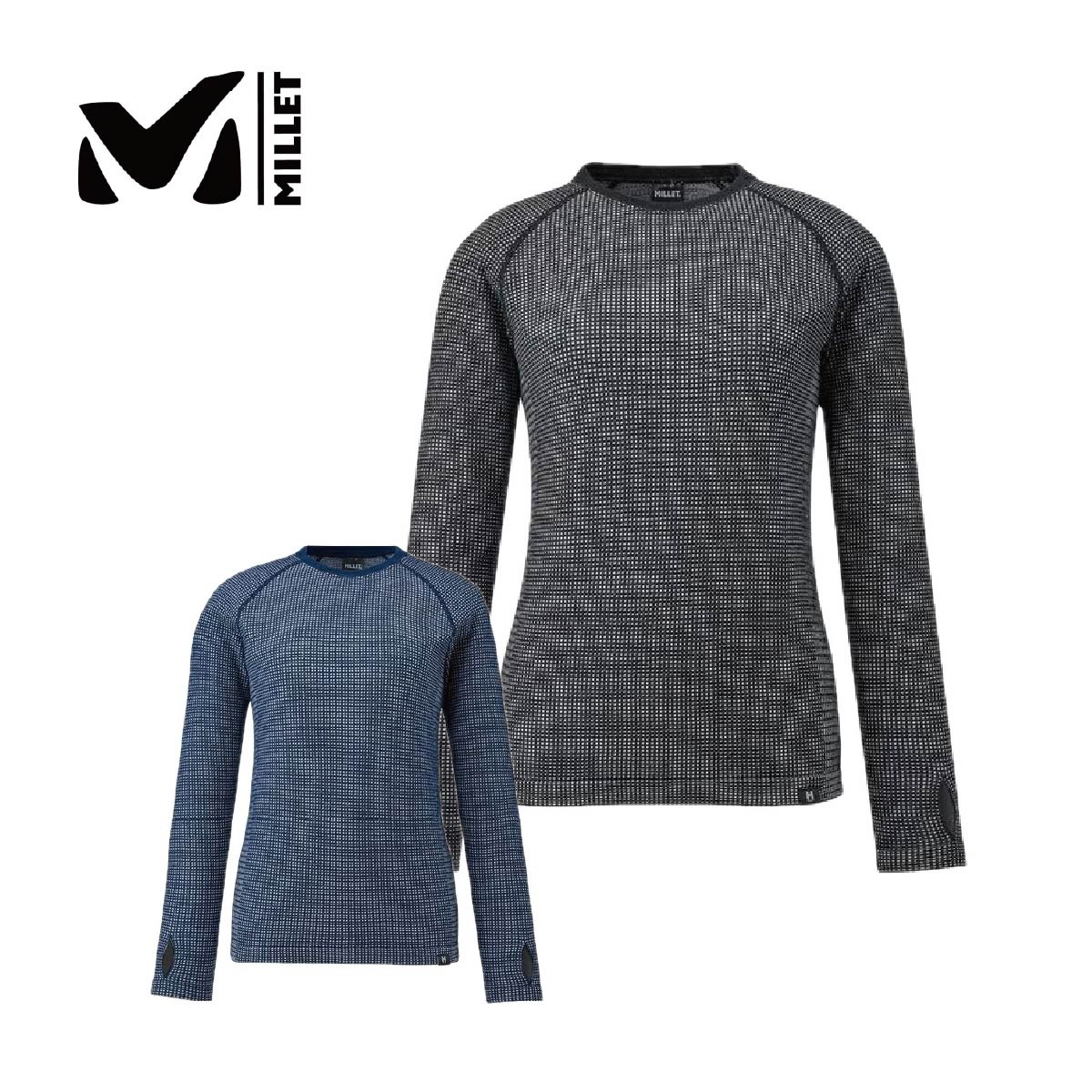 MILLET〔Women's Base layer〕＜2026＞WAFFLE WOOL CRW W / MIV01915
