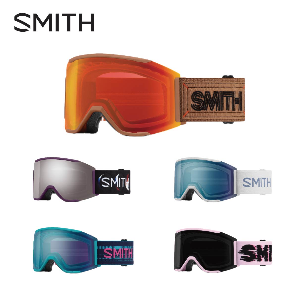 【新款預售】SMITH〔滑雪鏡〕＜2027＞SQUAD MAG【ASIAN FIT】【Mirror】