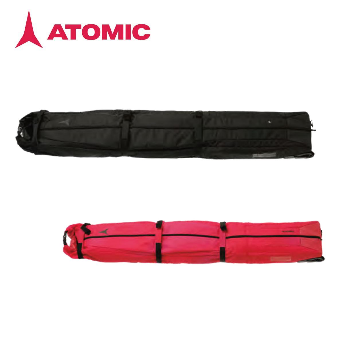 【新款預售】ATOMIC〔滑雪板包 二台專用 帶滾輪〕＜2027＞DOUBLE SKI WHEELIE / AL50569 0 /