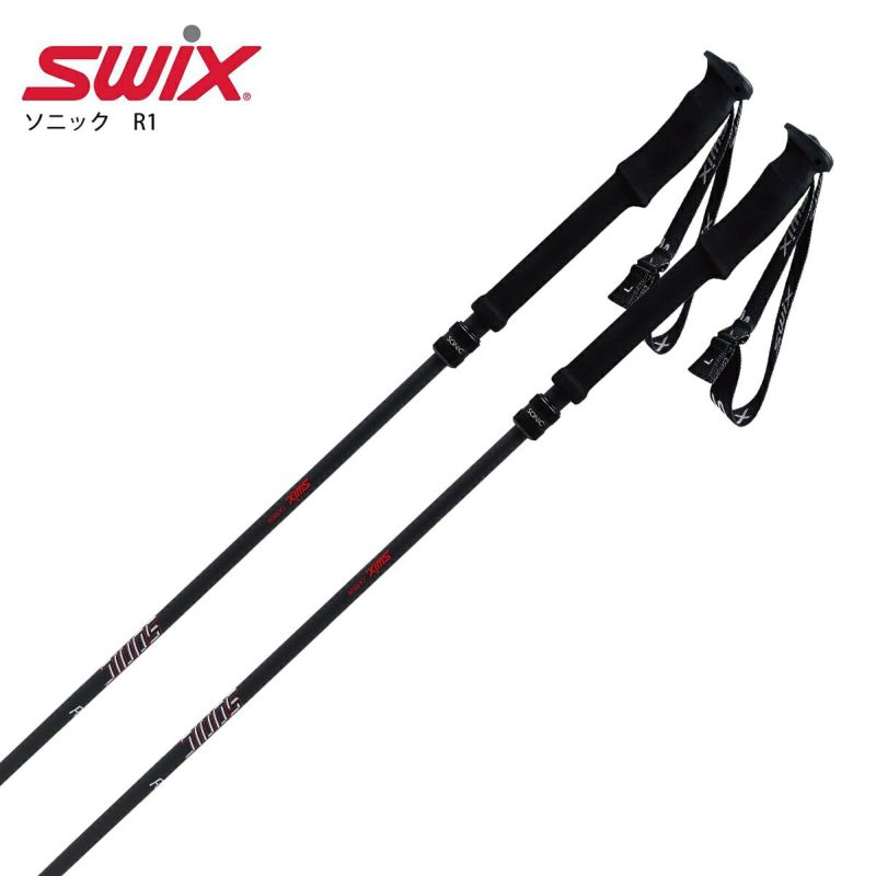 【新款预售】SWIX〔滑雪杖〕＜2027＞Sonic R1 / AR112-E0【伸缩可调节式滑雪杖】【105～130cm】【CBN】