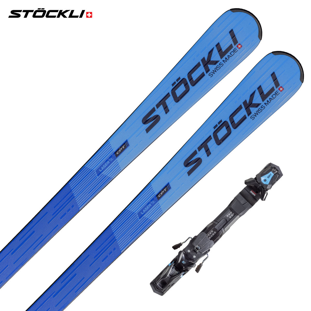 【新款預售】STOCKLI〔全能型滑雪板〕＜2027＞LASER-SL + Plat-STOE-SRT Speed-D20 (plate) + SRT12 / UC20-024-1