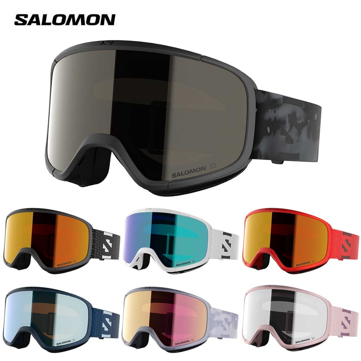 【新款预售】SALOMON〔滑雪镜〕＜2027＞AKSIUM 2.0 / L4790 00