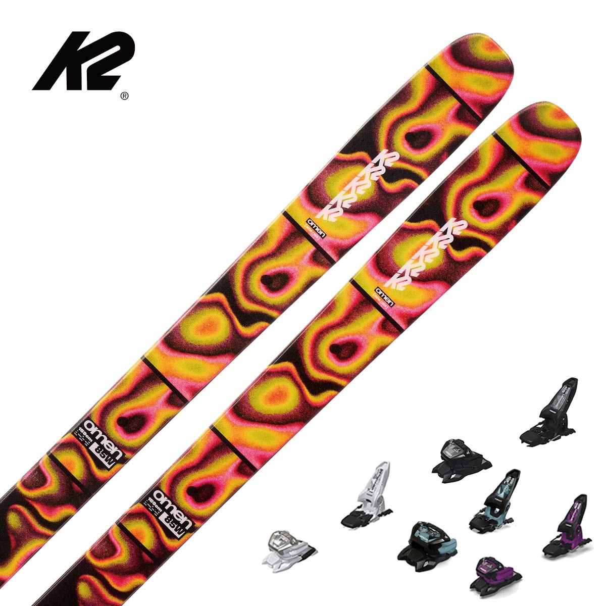 【新款预售】【特殊原因不能发中国】K2〔女款 滑雪板〕＜2027＞OMEN 85 W / KS250975 / +<26>GRIFFON 13 GW