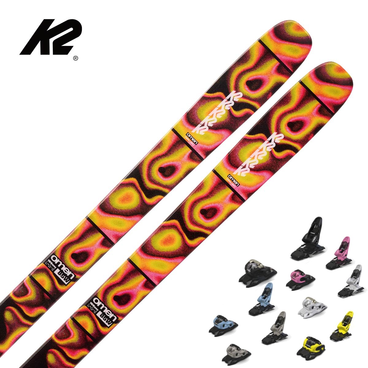 【新款预售】【特殊原因不能发中国】K2〔滑雪板〕＜2027＞OMEN 85 W / KS250975 / +<27>SQUIRE 11
