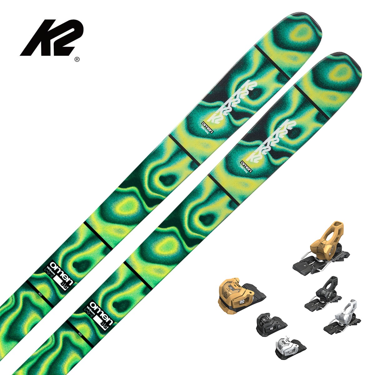 【特殊原因不能发中国】K2〔滑雪板〕＜2027＞OMEN 85 / KS250957 / +<27>ATTACK LYT 11 GW