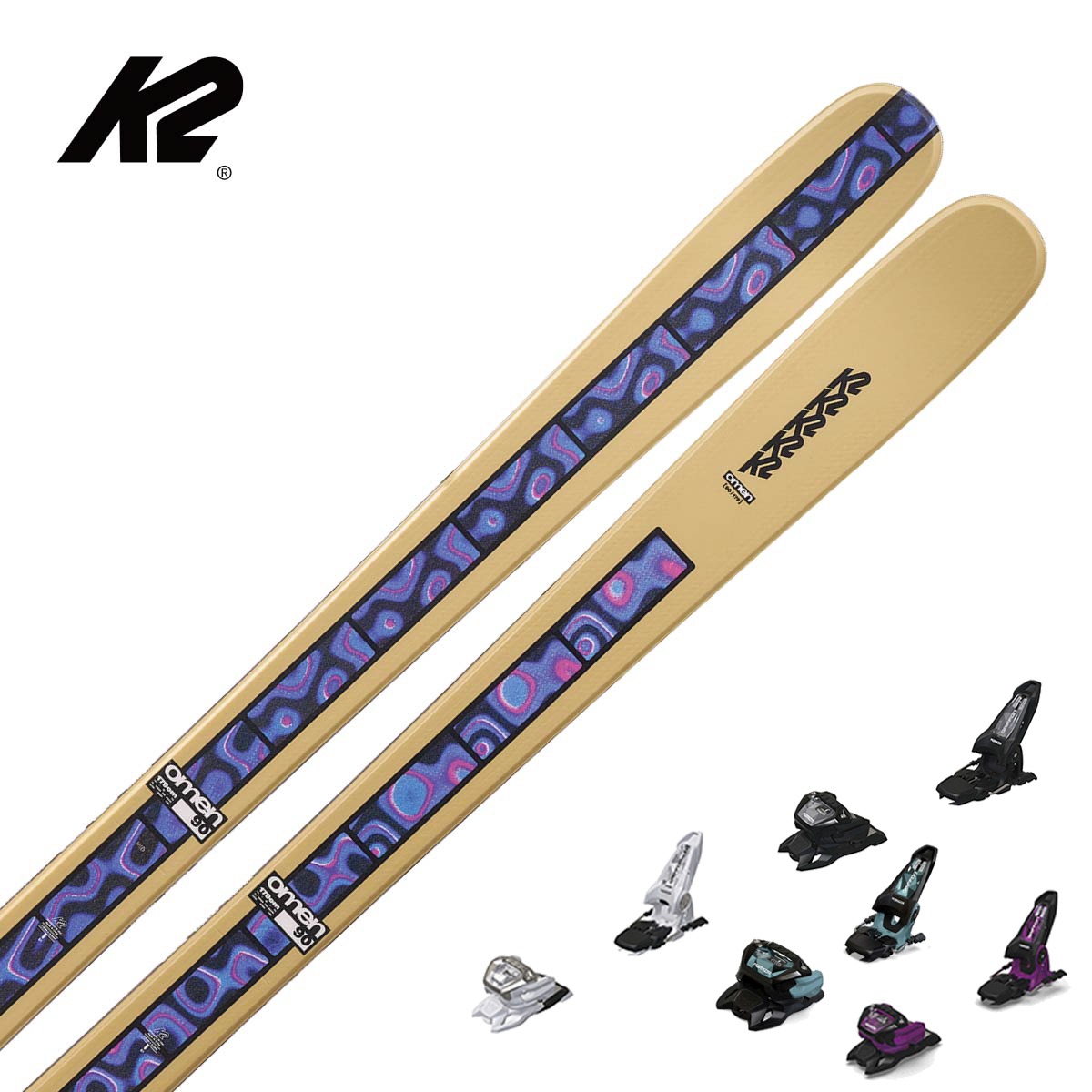 【新款预售】【特殊原因不能发中国】K2〔滑雪板〕＜2027＞OMEN 90 / KS250956 / +<26>GRIFFON 13 GW