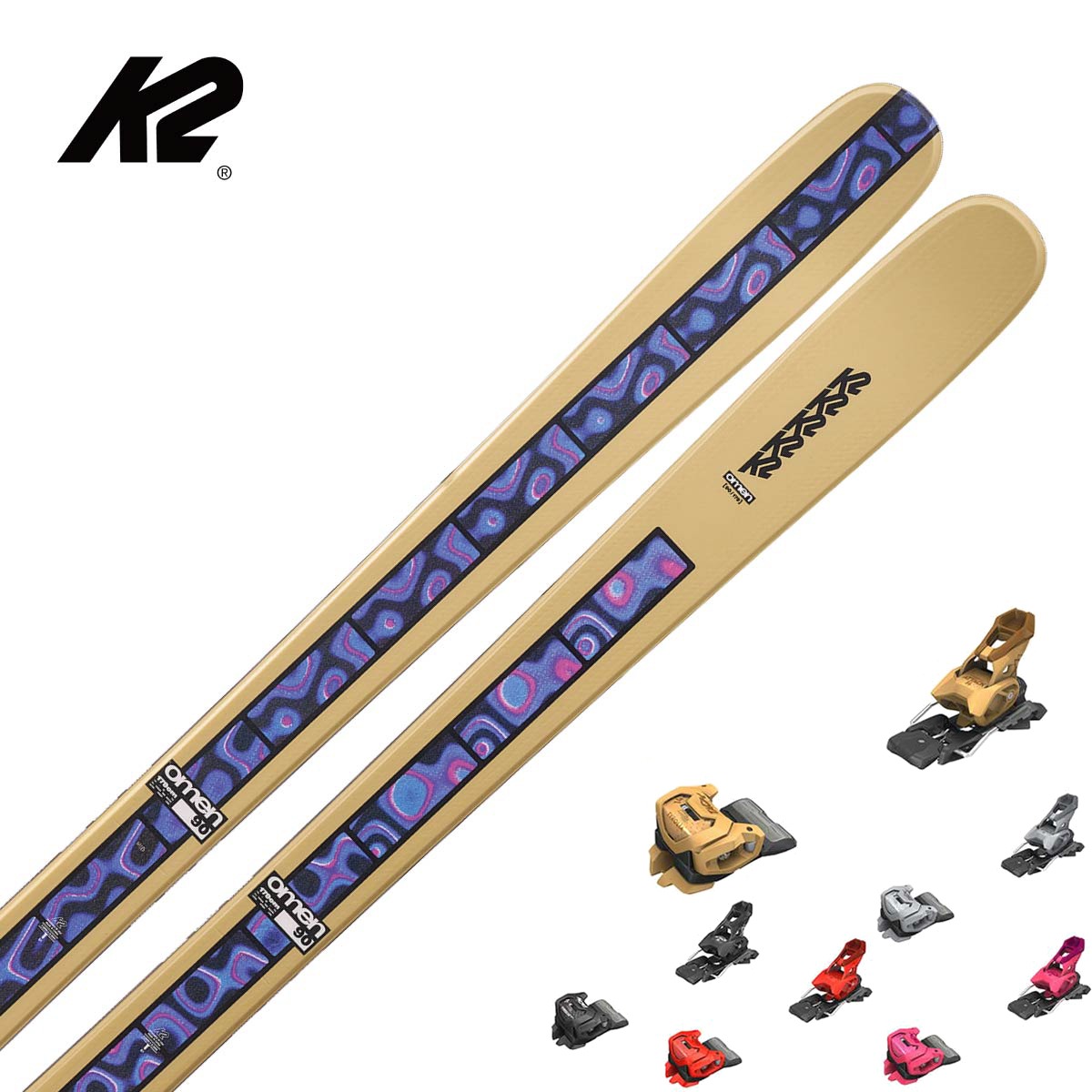 【新款预售】【特殊原因不能发中国】K2〔滑雪板〕＜2027＞OMEN 90 / KS250956 / +<27>ATTACK 14 GW
