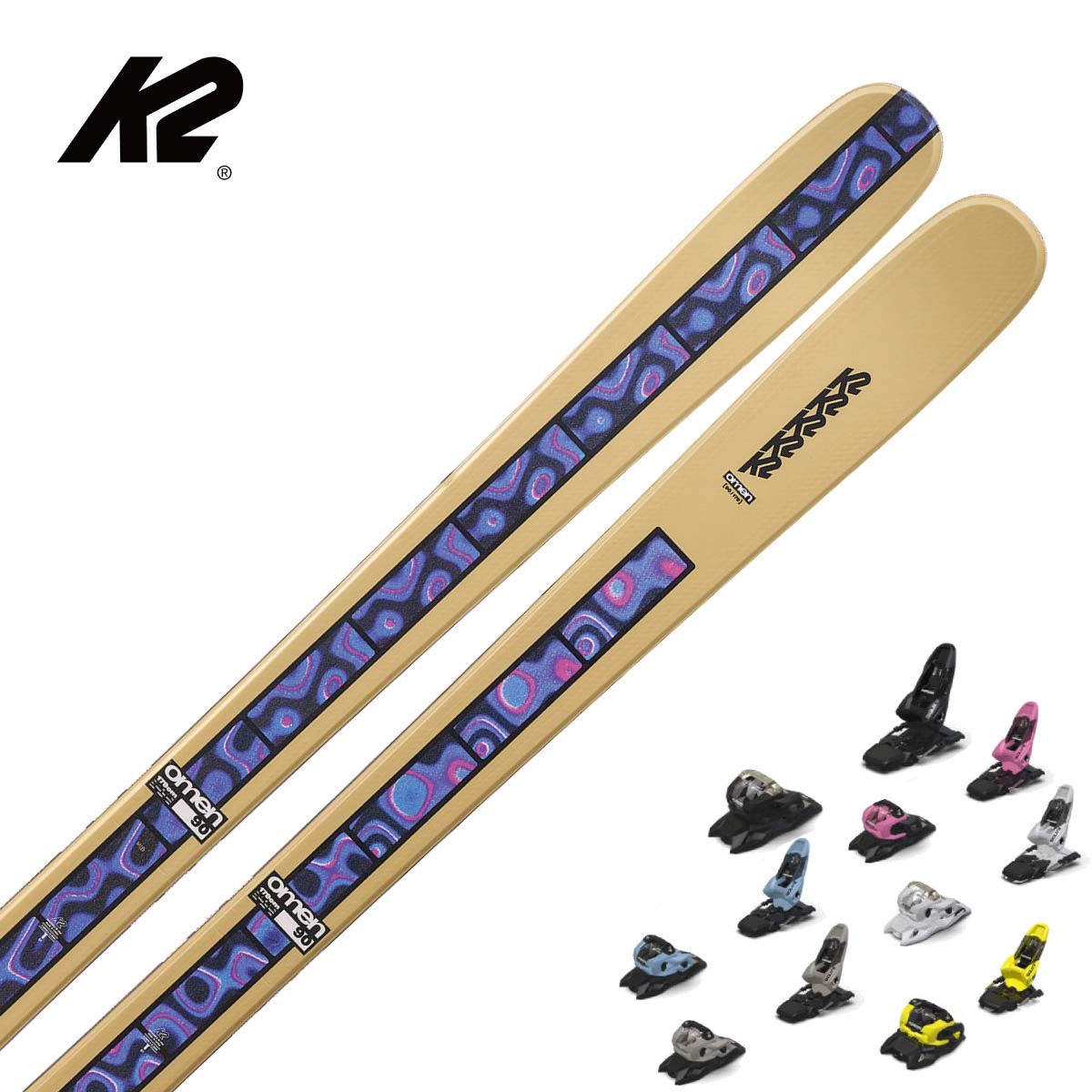 【新款预售】【特殊原因不能发中国】K2〔滑雪板〕＜2027＞OMEN 90 / KS250956 / +<27>SQUIRE 11