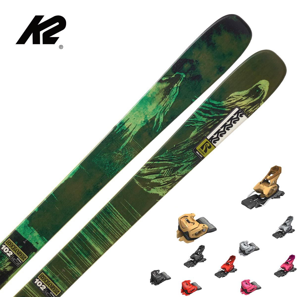 【新款预售】【特殊原因不能发中国】K2〔滑雪板〕＜2027＞RECKONER 102 / KS250953 / +<27>ATTACK 14 GW