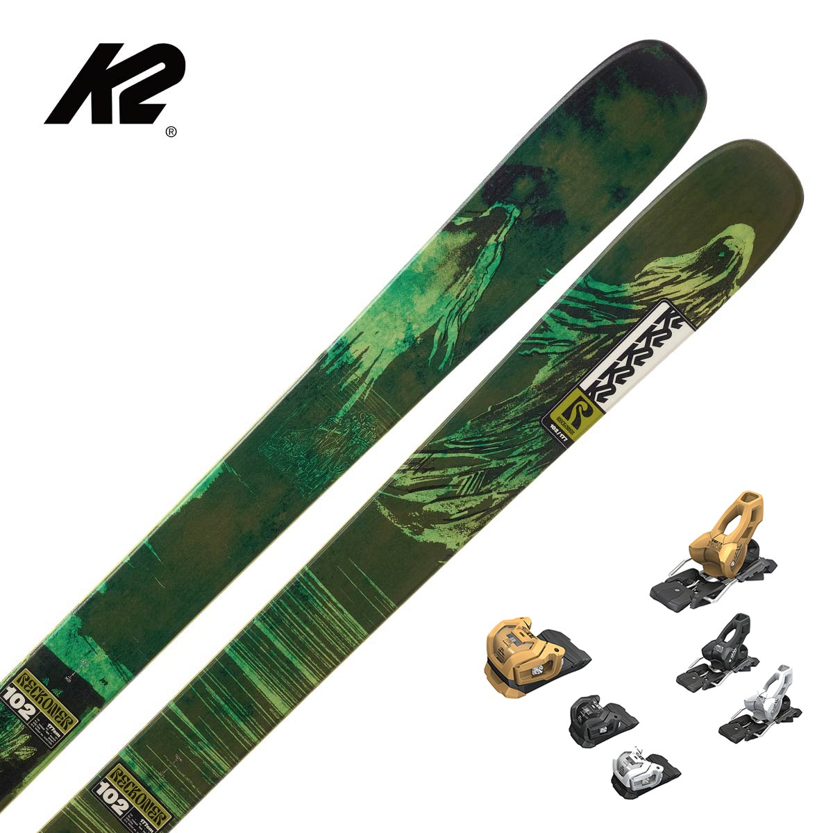 【特殊原因不能发中国】K2〔滑雪板〕＜2027＞RECKONER 102 / KS250953 / +<27>ATTACK LYT 11 GW