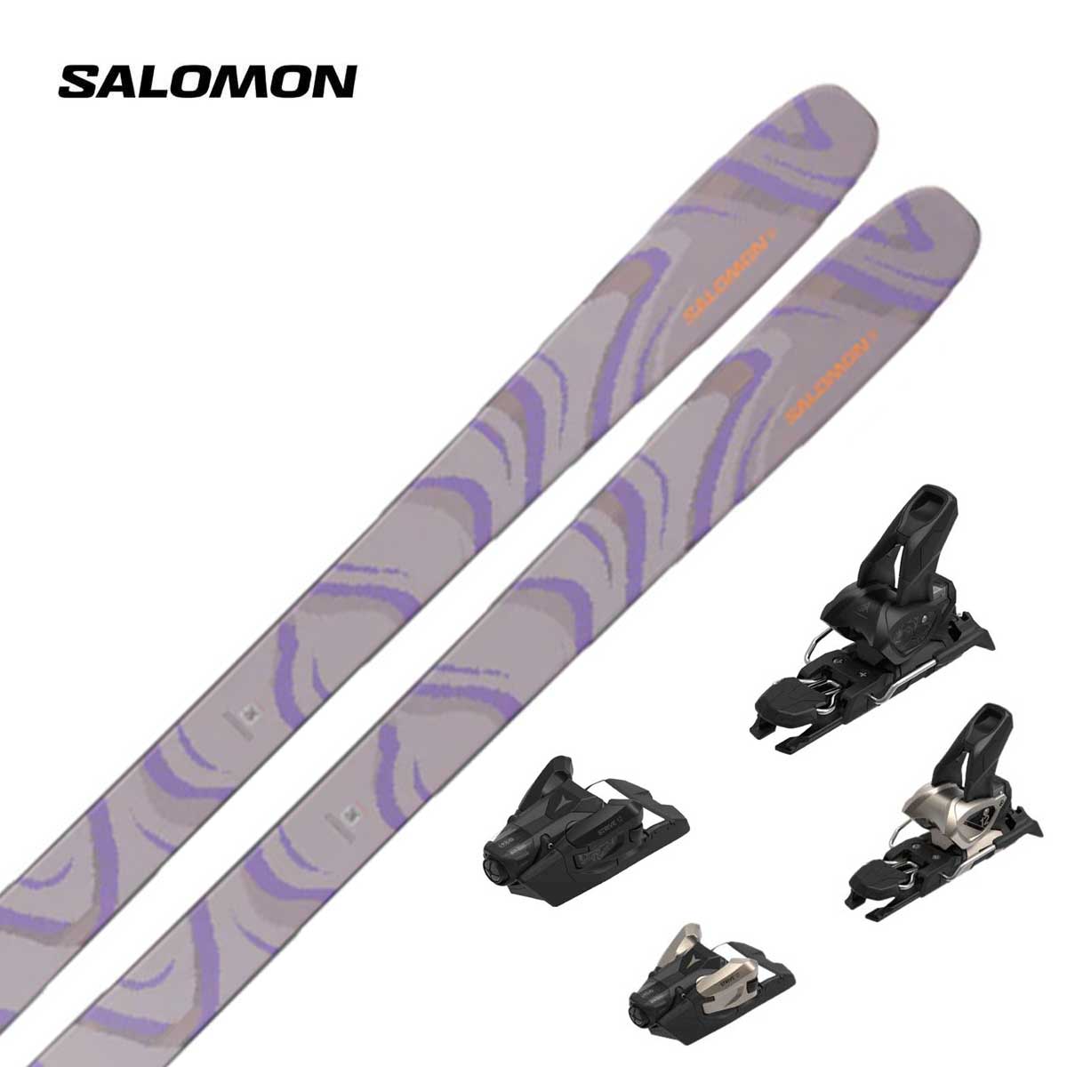 SALOMON〔滑雪板 女款〕＜2026＞QST 106 NIRVANA [L47825900] + <27>ATOMIC STRIVE 12 GW