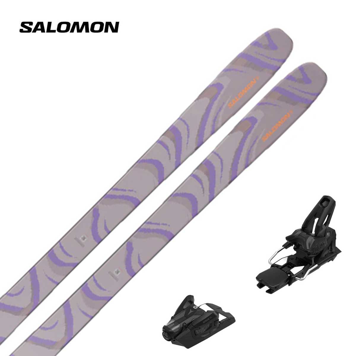 〔NNN〕SALOMON〔Women's Skis〕＜2026＞QST 106 NIRVANA [L47825900] + <27>ATOMIC STRIVE 14 MN