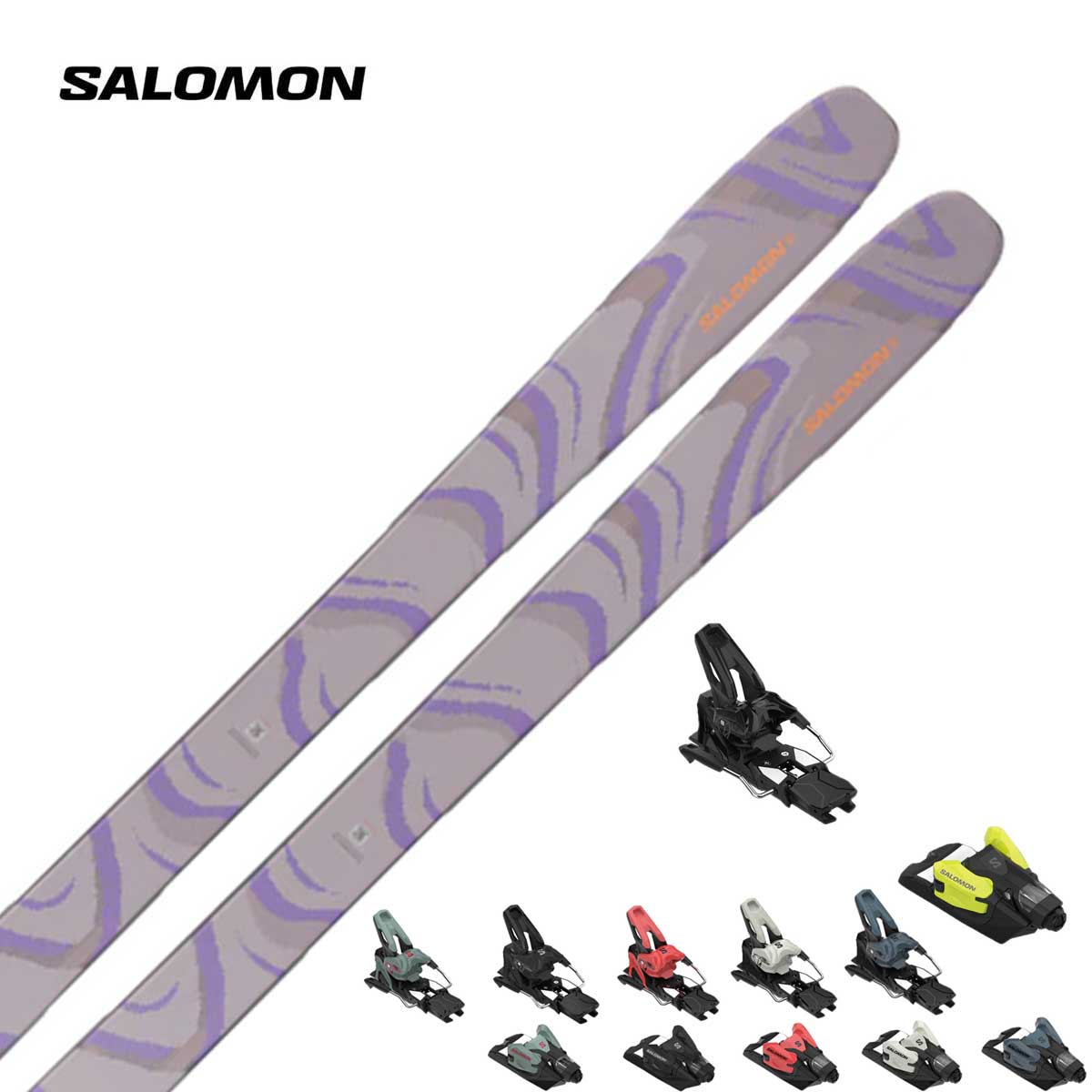 SALOMON〔滑雪板 女款〕＜2026＞QST 106 NIRVANA [L47825900] + <27>SALOMON STRIVE 14 GW