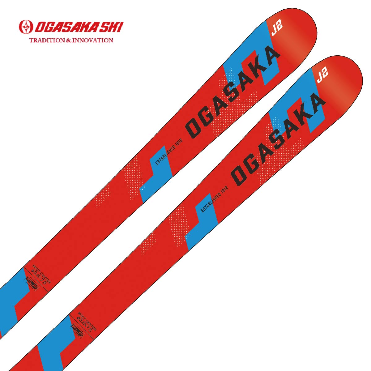 〔AA〕【Early Reservation item】【No Overseas Shipping】OGASAKA〔Kids Junior Skis〕＜2027＞J-2 / 11001367 /