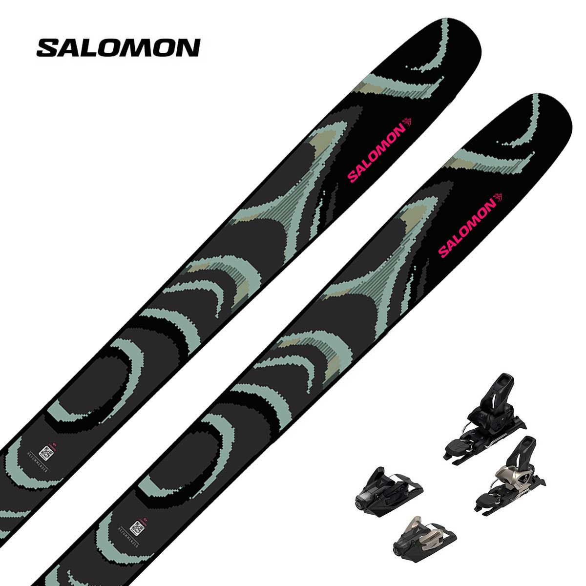 【新款預售】SALOMON〔滑雪板〕＜2027＞QST 100 BLACK / L49189200 / +<27>ATOMIC STRIVE 12 GW