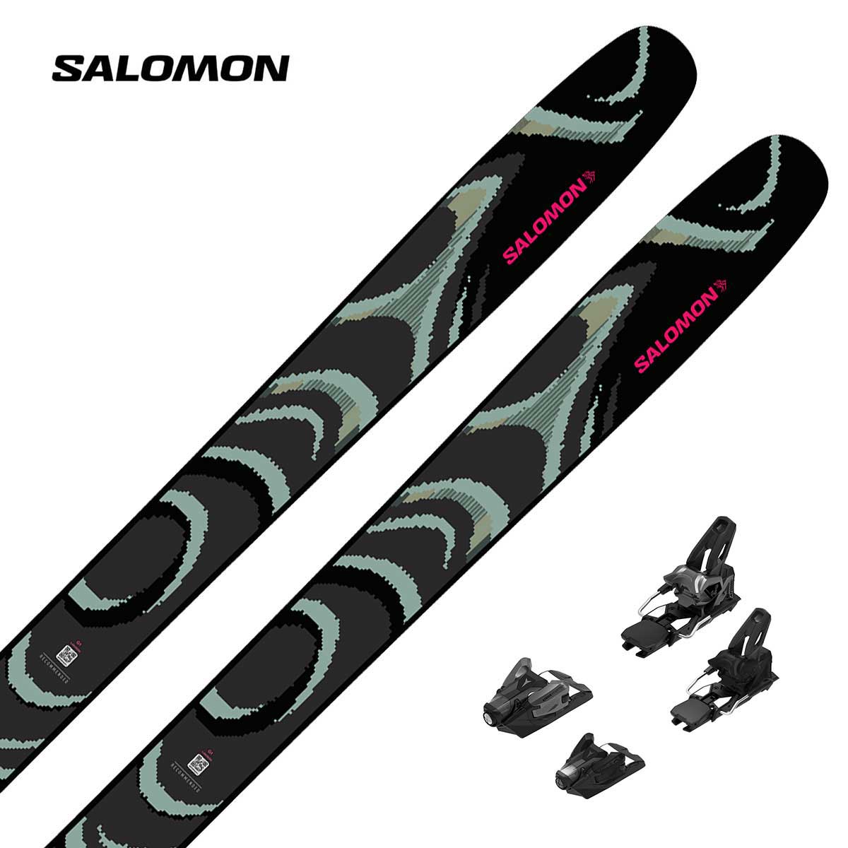 【新款预售】SALOMON〔滑雪板〕＜2027＞QST 100 BLACK / L49189200 / +<27>ATOMIC STRIVE 14 MN