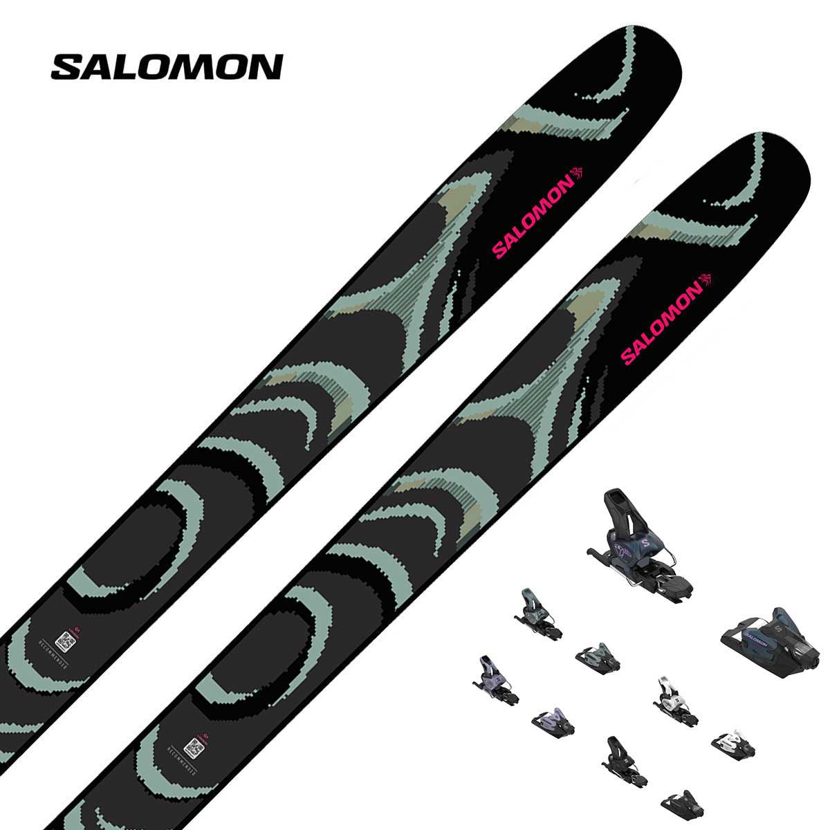 【新款预售】SALOMON〔滑雪板〕＜2027＞QST 100 BLACK / L49189200 / +<27>SALOMON STRIVE 12 GW