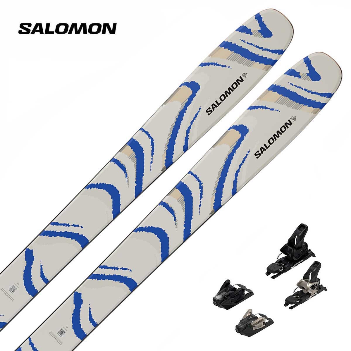 【新款預售】SALOMON〔滑雪板〕＜2027＞QST 106 ALMOND MILK / L47774500 / +<27>ATOMIC STRIVE 12 GW