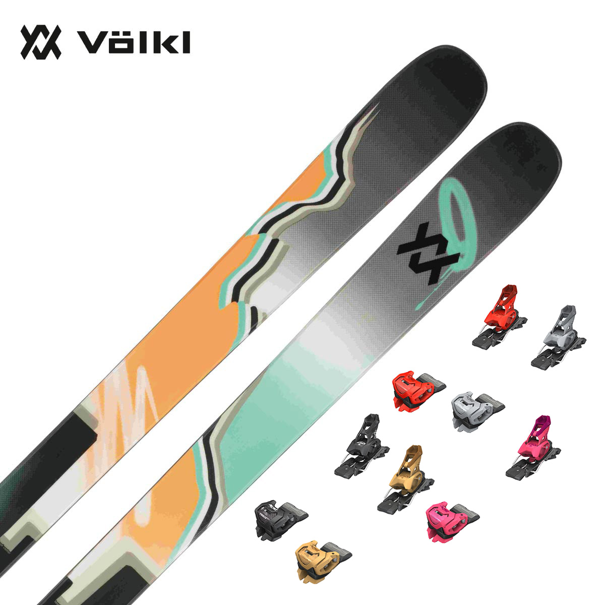 VOLKL〔滑雪板〕＜2025＞REVOLT 90 / V2410155000 / + <27>ATTACK 14 GW