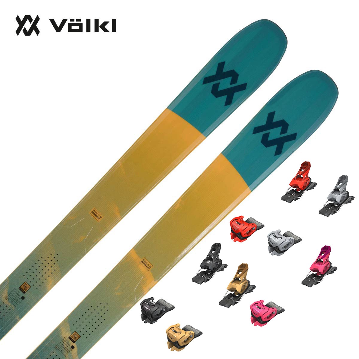〔20261015〕VOLKL〔Skis〕＜2026＞BLAZE 104 TEAL FLAT / V2510132000 / + <27>ATTACK 14 GW