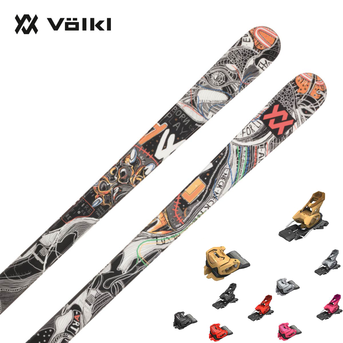 【新款预售】【特殊原因不能发中国】VOLKL〔滑雪板〕＜2027＞REVOLT 81 / V2610162 / +<27>ATTACK 14 GW