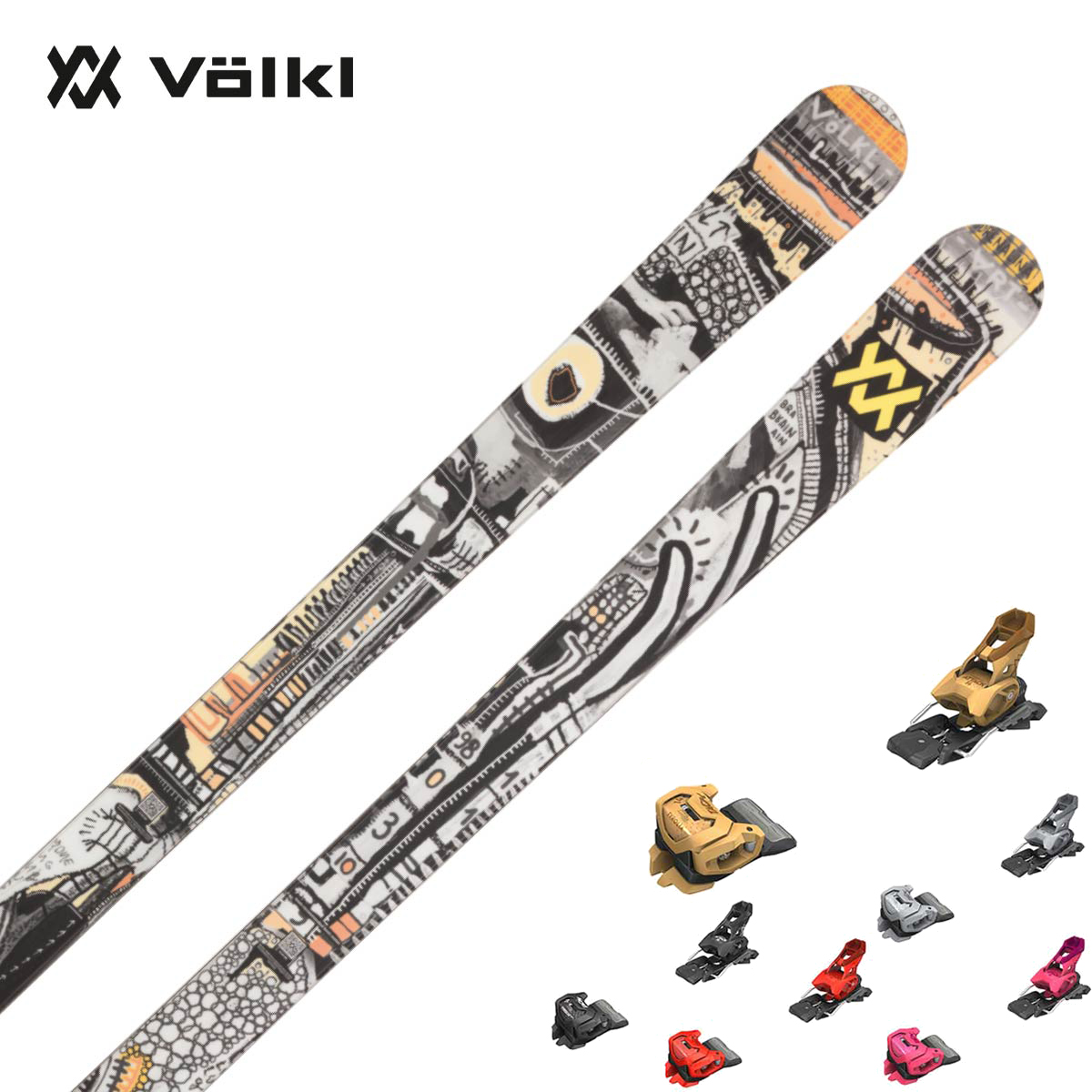 【新款预售】【特殊原因不能发中国】VOLKL〔滑雪板〕＜2027＞REVOLT 86 / V2610160 / +<27>ATTACK 14 GW