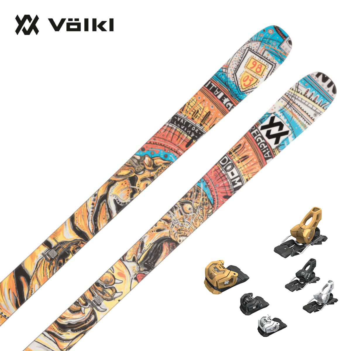 【特殊原因不能发中国】VOLKL〔滑雪板〕＜2027＞REVOLT 90 / V2610157 / +<27>ATTACK LYT 11 GW