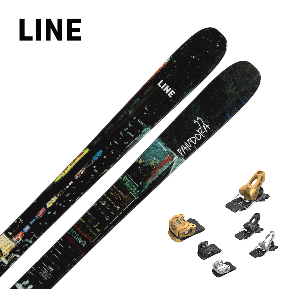 LINE〔滑雪板〕＜2027＞PANDORA 99 / LN261764 / +<27>ATTACK LYT 11 GW