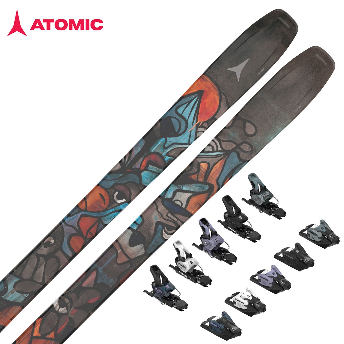 ATOMIC〔滑雪板〕＜2026＞BENT 100 / AA0030694 / + <27>SALOMON STRIVE 12 GW