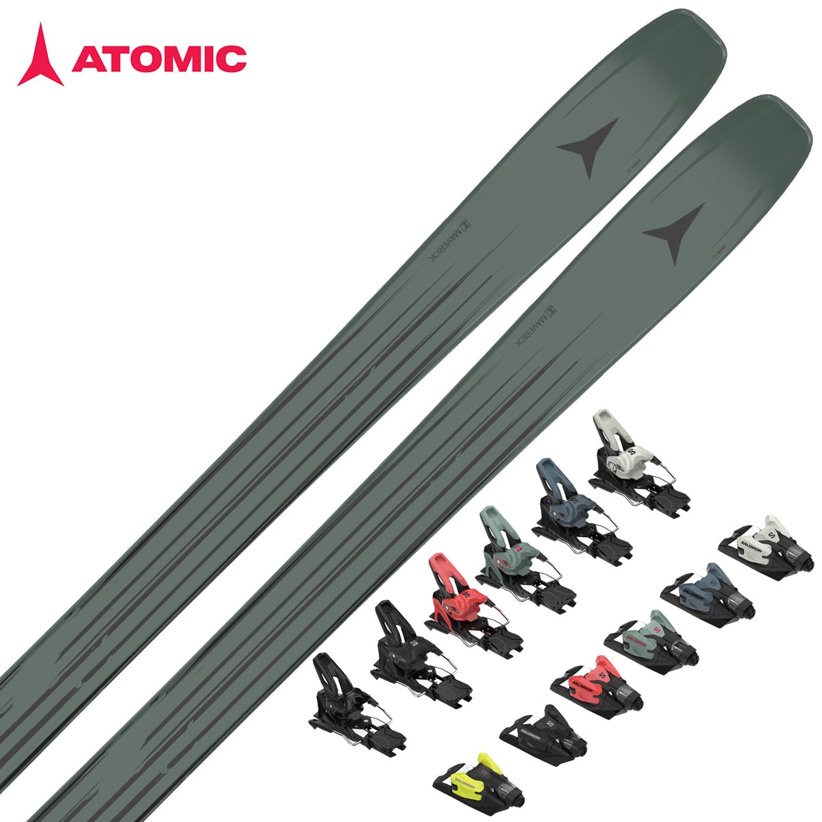 ATOMIC〔滑雪板〕＜2026＞MAVERICK 96 CTI / AA0030682 / + <27>SALOMON STRIVE 14 GW