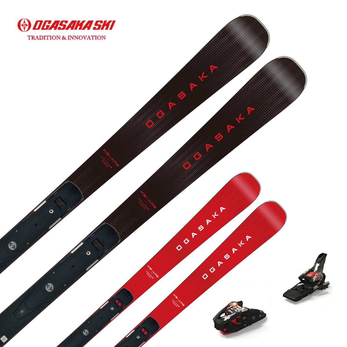 〔20260817〕【No Overseas Shipping】OGASAKA〔Skis〕＜2027＞KEO'S KS-AP2 + SRED + <24>XCOMP 12 GW