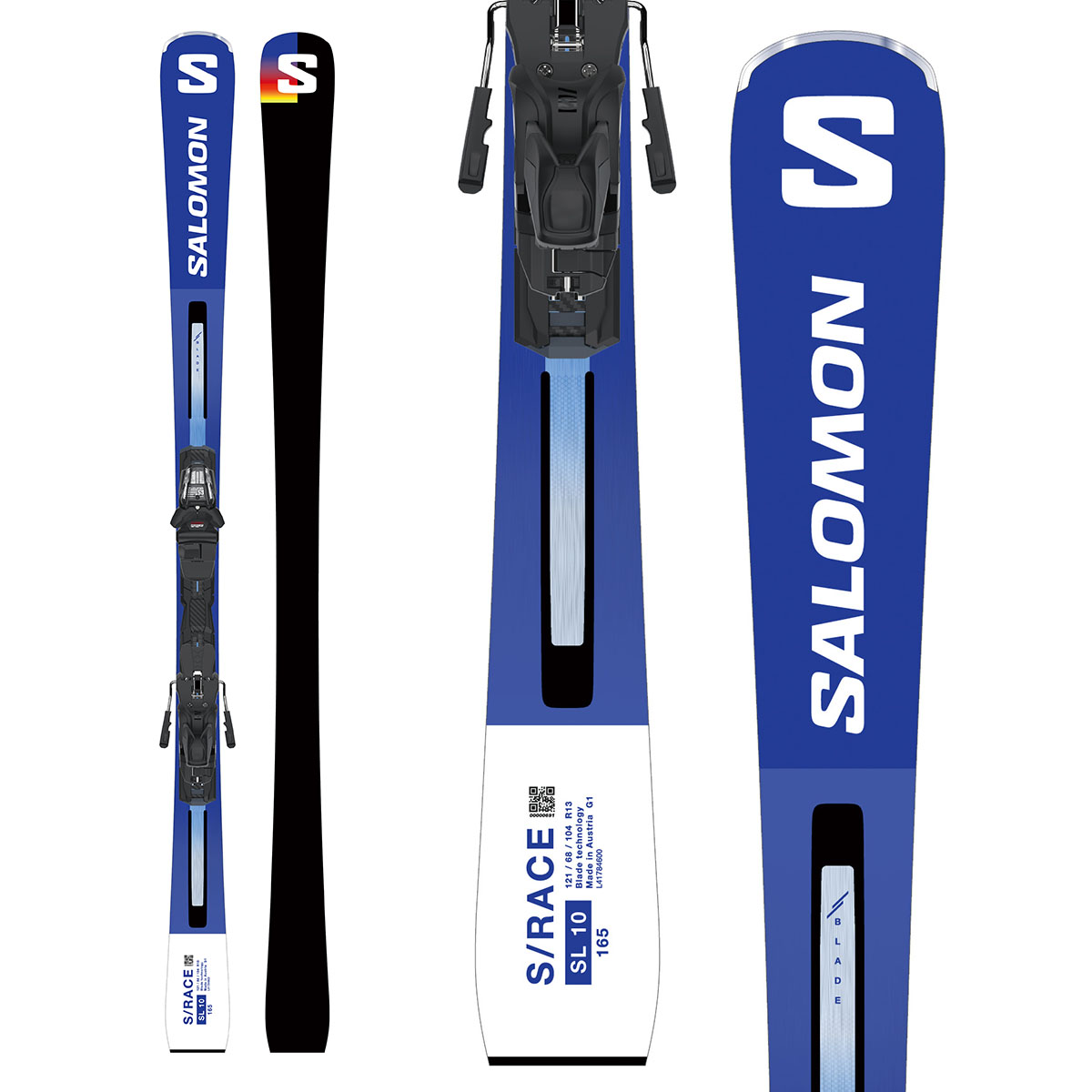 スキー Salomon IRACE SL R120 160cm Salomon - Salomon S/Race SL 12 + X12 TL GW blue/white - 160
