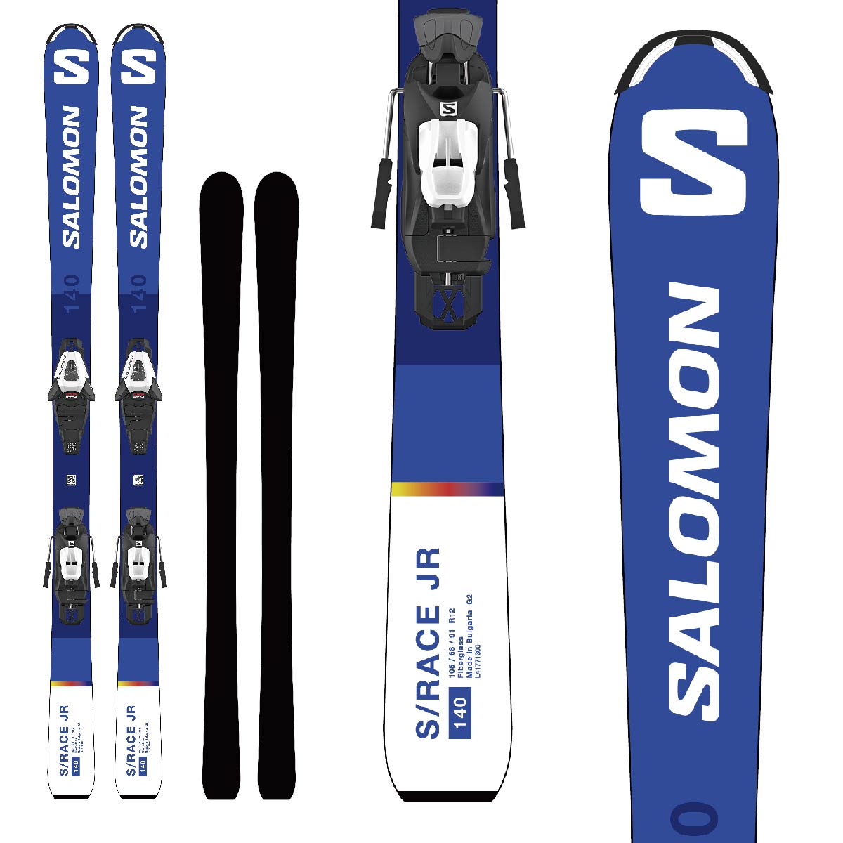 SALOMON〔Kids Junior Skis〕＜2024＞S/RACE Jr M + C5 GW / L47042000