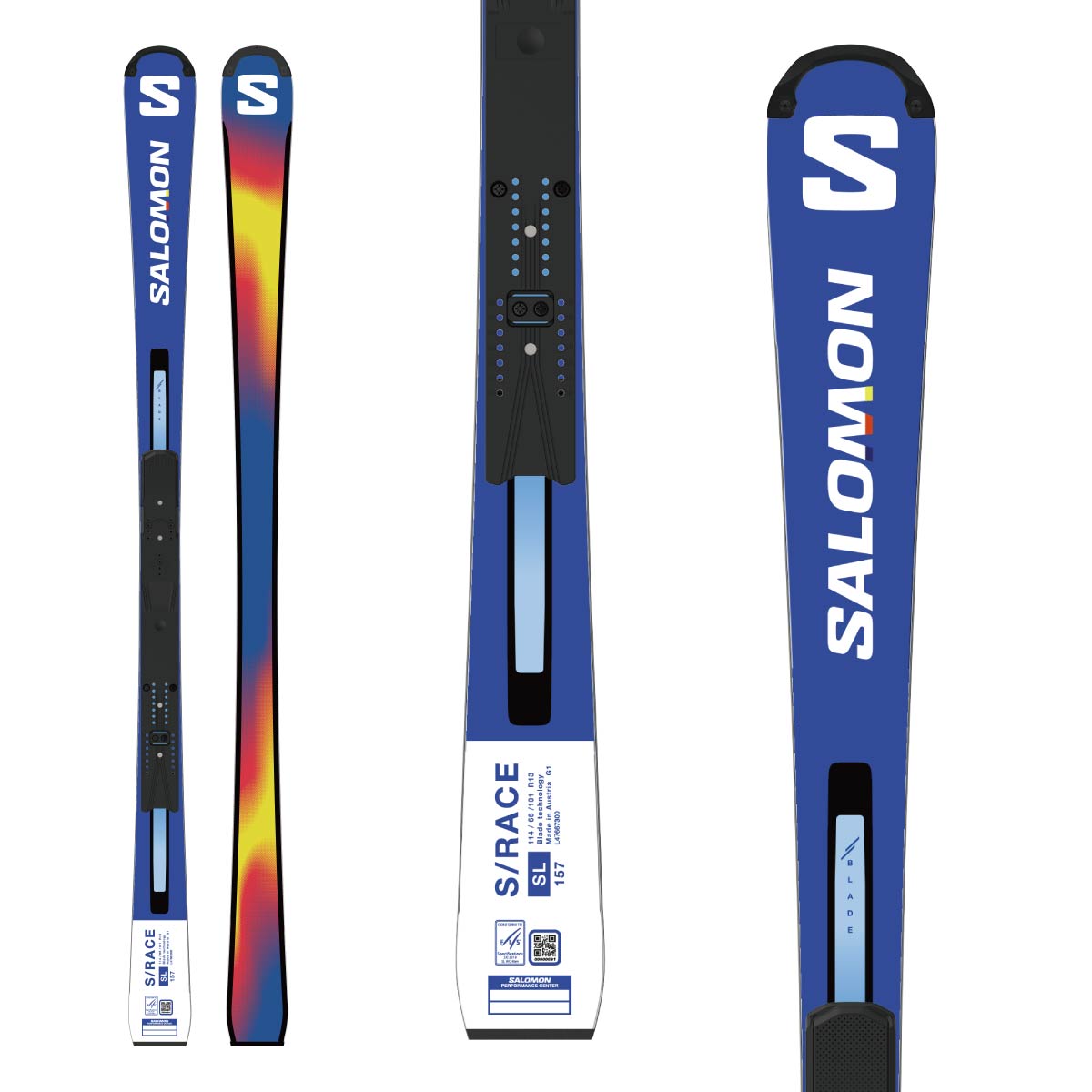 SALOMON〔滑雪板〕<2025>S/RACE FIS SL 157 + P98 + ICON RS SALOMON〔滑雪板〕<2025>S/RACE FIS SL 157 + P98 + ICON RS