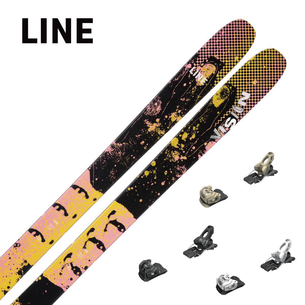 【特殊原因不能发海外】LINE〔滑雪板〕＜2025＞VISION 104 + ATTACK LYT 11 GW
