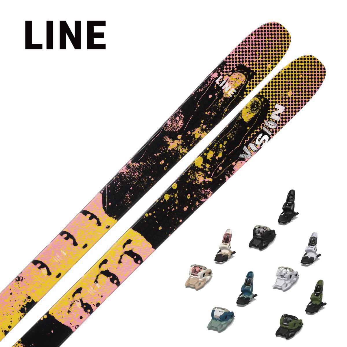 【特殊原因不能发海外】LINE〔滑雪板〕＜2025＞VISION 104 + SQUIRE 11
