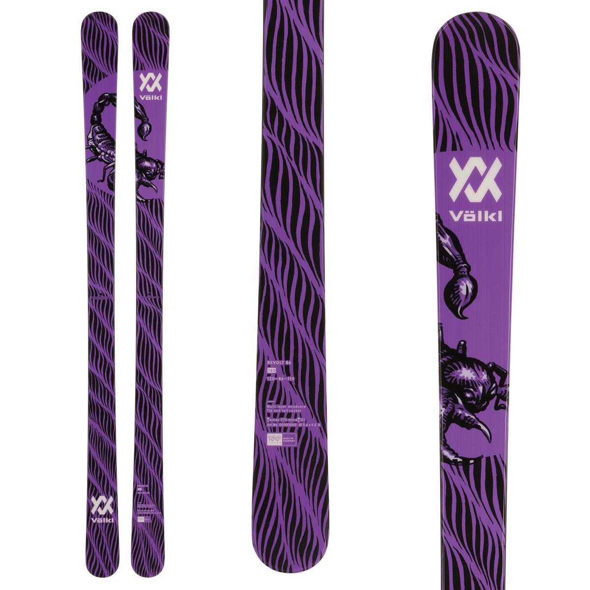 VOLKL〔Skis〕＜2024＞REVOLT 86 SCORPION / V2310160000 + GRIFFON 13